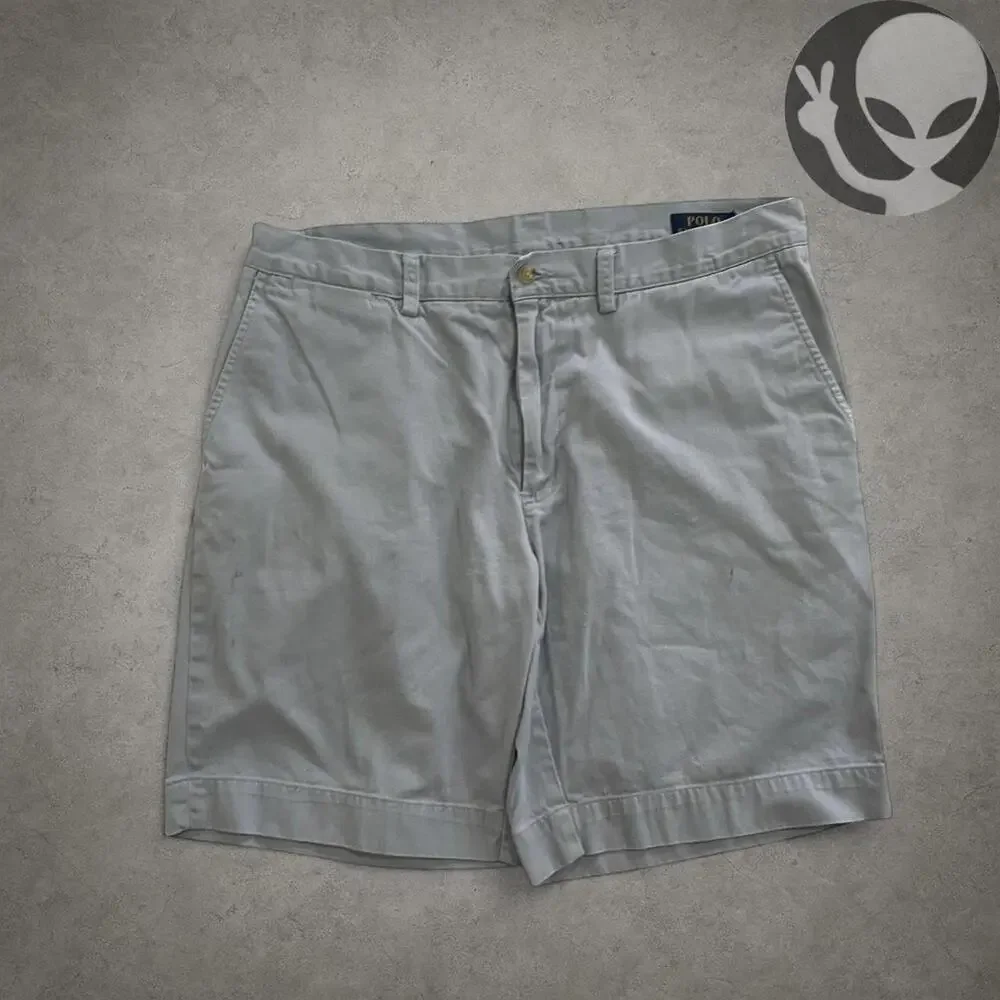 Polo Ralph Lauren Chino Shorts Size 36 Baby Blue Classic - Picture 5 of 8